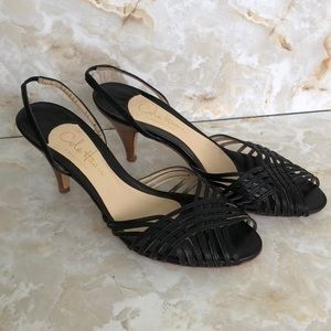 Cole Haan Collection Black Heeled Sandals